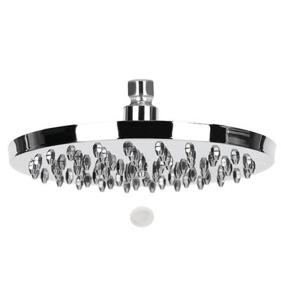Soffione Doccia Rotondo da 8 Pollici Acciaio Inossidabile Staccabile Bagno Soffione Superiore Pioggia Alta Pressione G1/2
