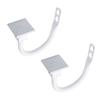 1 Pair(2 ) Curtain Tieback Metal Drapery Hold Back Hooks Stylish , White