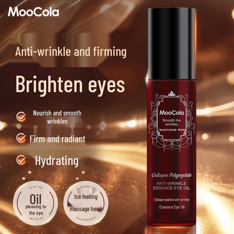 MooCola Collagen Firming Eye Oil: Hydrating, Smoothing, Brightening Anti-Wrinkle Treatment