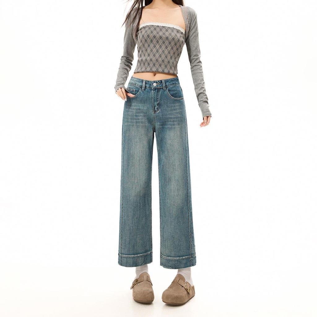 Women's Petite Retro Cropped Wide-Leg Jeans - Spring/Summer 2026