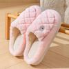 Baotou cotton slippers women's warm cotton shoes winter new home fleece non-slip cotton drag couple hair slippers tide