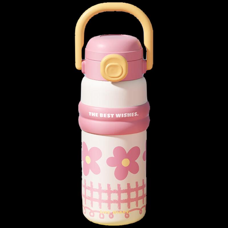 Wushengwu 316L Stainless Steel Insulated Straw Water Bottle