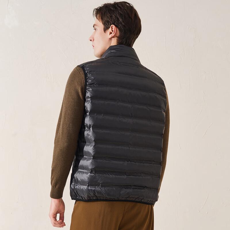 Yalu Men's Simple Stand Collar Duck Down Vest