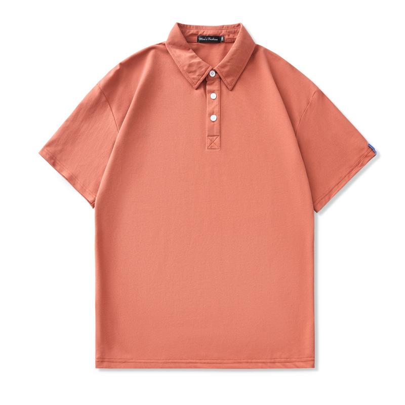 Summer Thin Short-sleeved POLO Shirt Men's Solid Color T-shirt Men's Lapel Thin Short T-top