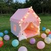 Foldable Portable Children Tipi Tent Large Pink Princess Party Castle Girls Play House Baby Room Decor Kids Gift Play Supply