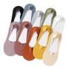 Plus Size Female Summer Thin Non Slip Non Slip Heel Shallow Mouth Invisible Ice Silk Boat Socks