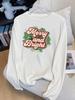 (Asian Size) plaid trend cute Print T Shirt Christmas new year Graphic Tee Women autumn winter Casual Fashion Top Clothing Long Sleeve T-shirts