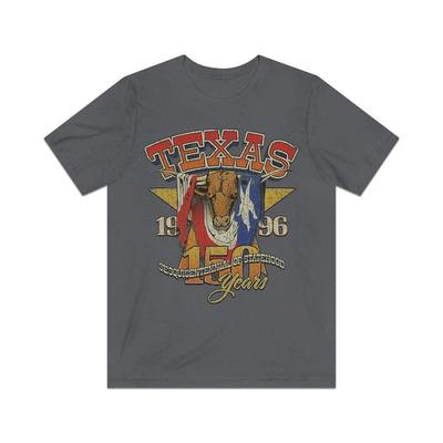 T-shirt Vintage da Uomo Sesquicentenario dell'Ammissione del Texas 1996