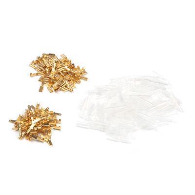 200PCS 2,8mm Anschlussklemmenblock Elektrischer Barrieredraht-Anschlussblock-Kit-Satz