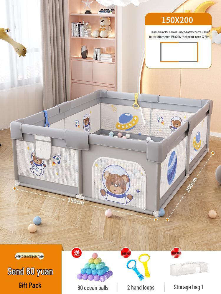 Baby Safety Playpen & Crawling Mat: Indoor Fabric Barrier for Toddlers
