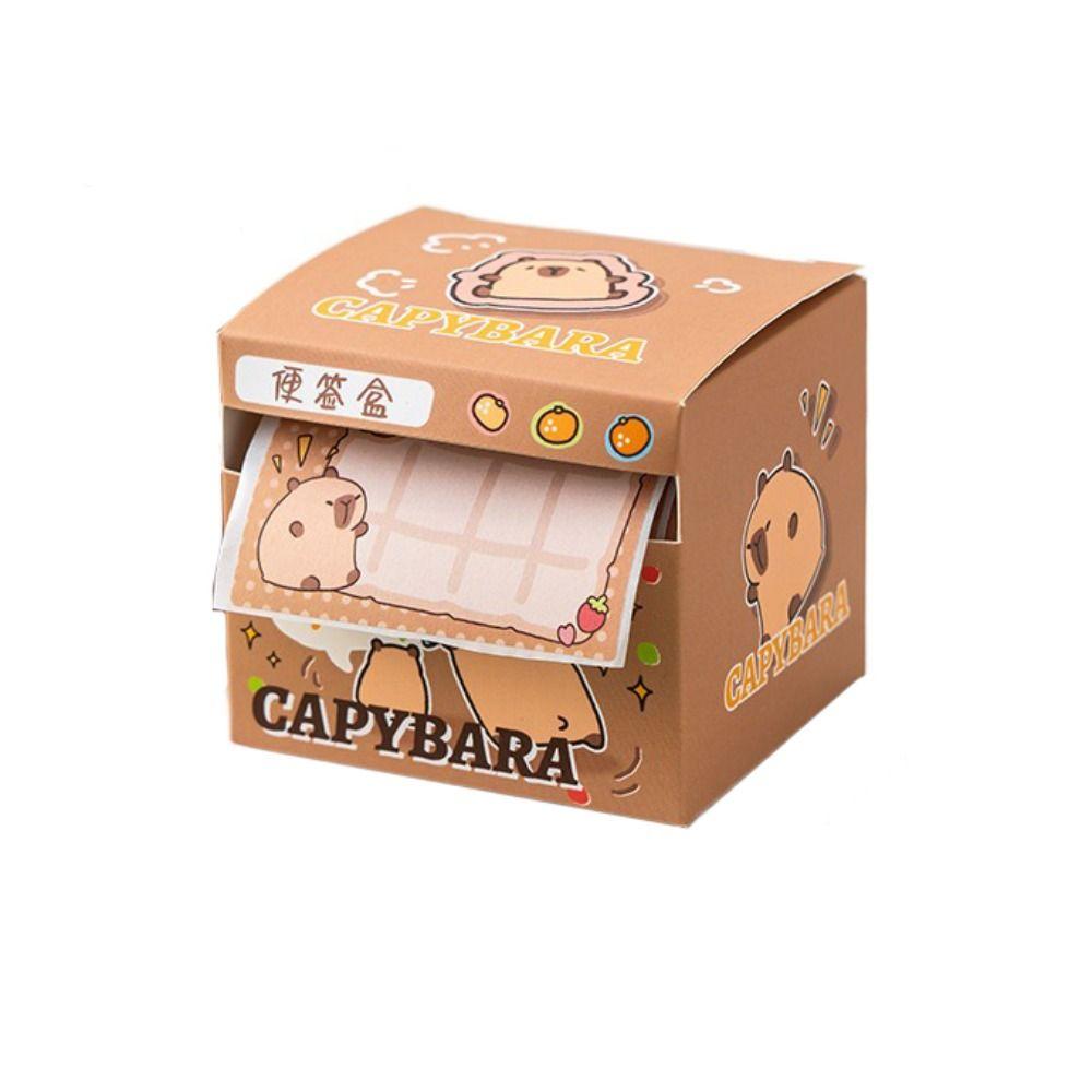 Sticky Notes Pull Out Roll Memo Pad Stationary Cute Capybara Memo Pad  Bookmark Marker