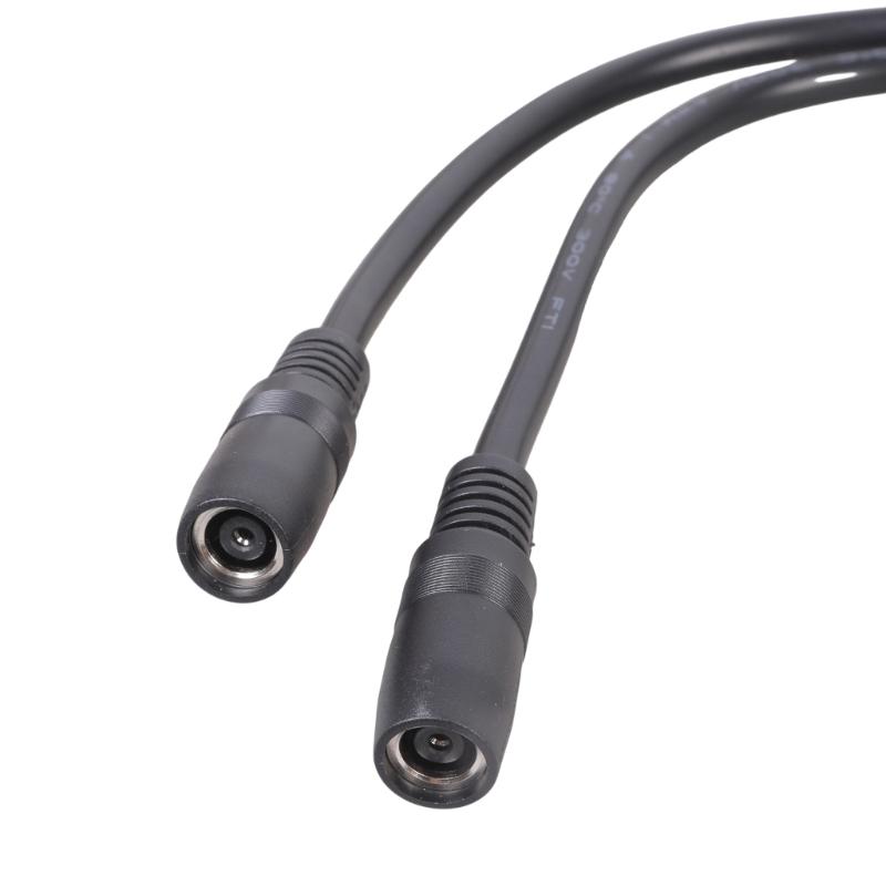 55cm XT60 to Double DC8020 Power Cable with 14AWG Coppered Cores for Battery Charging Cord Durability