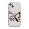 Flower butterfly for iPhone17promax Apple 17 matte large hole mobile phone case 16/15 anti-drop 14Pro