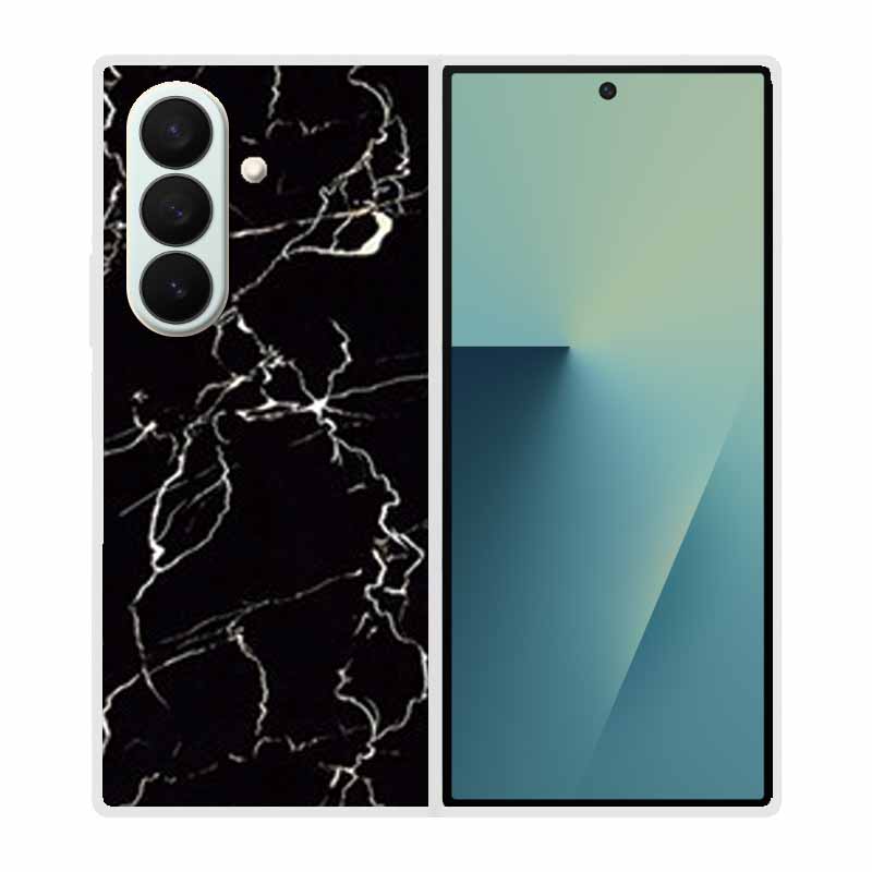 Etui Na Samsung Galaxy Fold 7 Etui Fajne Kosmiczne Zwierzęta Przezroczyste Twarde Etui Na Telefon Na Galaxy Z Fold7 5G 2025 Tylna Pokrywa Z fold7 Capa