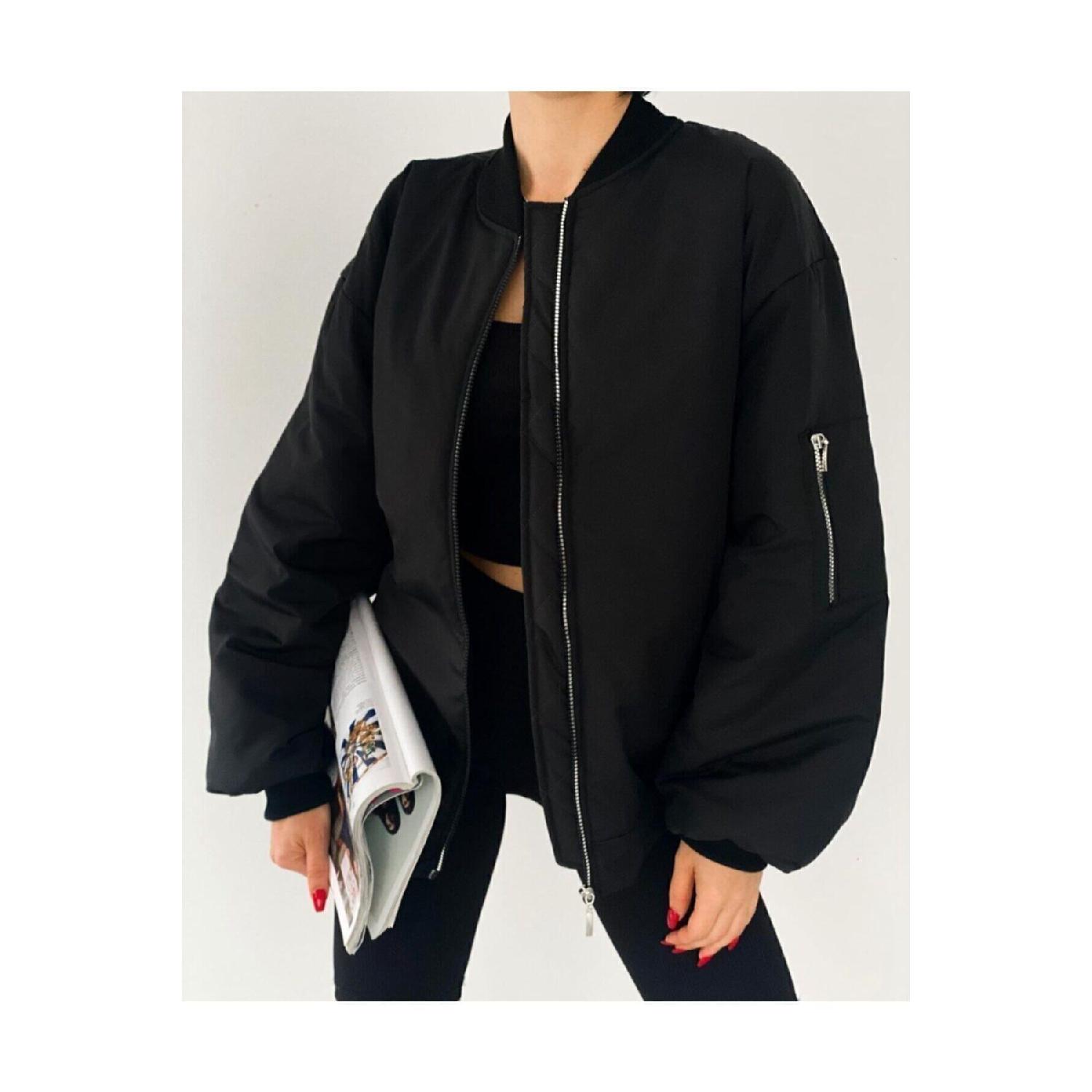 

Unisex Black Bomber Jacket