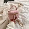 Small Fragrance Fashion Makeup Bag Cross body Handbag with Lipstick and Earphone Pocket for Women
