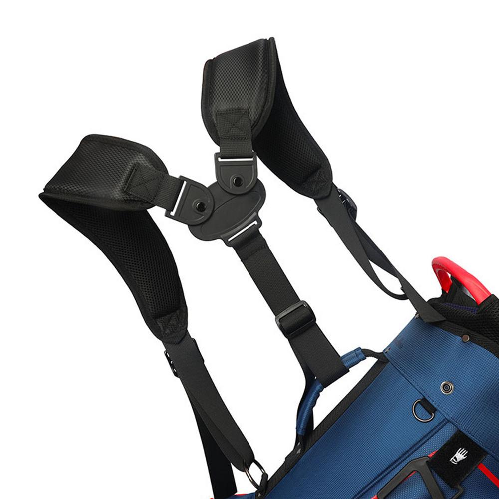 Golf Bag Straps Replacement Comfort Double Shoulder Adjustable Straps Nylon Backpack Straps Golf Stand Bag Shoulder Strap чёрный