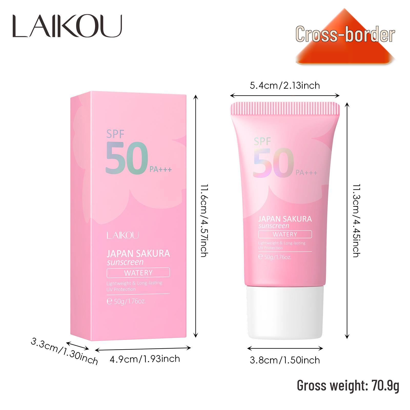 

LAIKOU Sakura Солнцезащитный увлажняющий крем 50 г - Увлажняющий уход за кожей, изолирующая формула