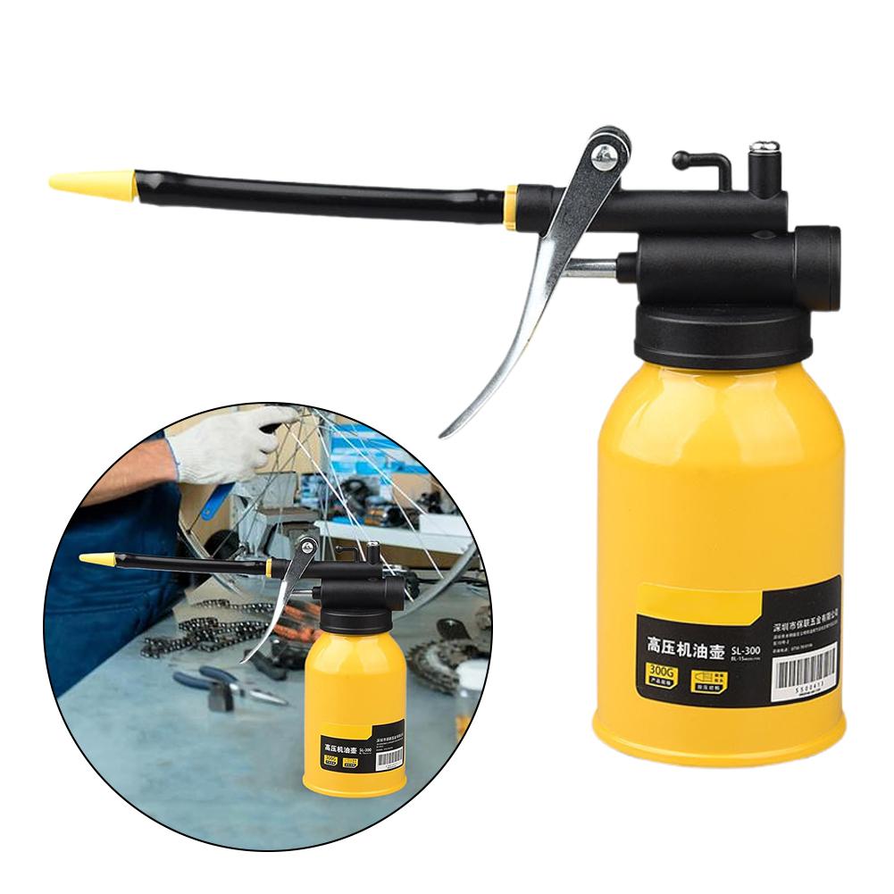 Hochdruck-Motorölkanne Öler Fettpresse Manuelles Spritzgerät Öl-Injektor Flaschen Dosen Pumpe Dose Anmerkung Ölwerkzeug H P1E7