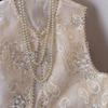 2025 New Style Summer Vest Vest Vest Top Versatile Embroidered Thin Sequined Beads