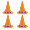 4PCS Halloween Prop Miniature Witch Hat Wine Bottle Hats Small Hats  Halloween Decoration
