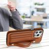 Leather Wrist Strap Phone Case for IPhone 14 13 12 11 Pro Max XS X XR SE   7 8 Plus with Card Holder Protecting Cover