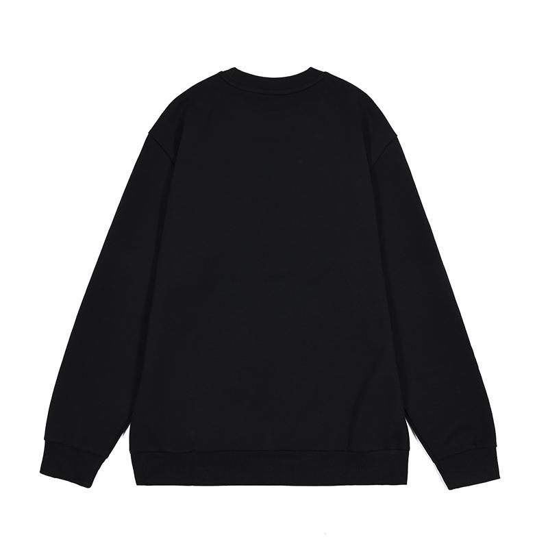 Li Ning Smiley Face Embroidered Casual Long Letter Logo Print Crew Neck Cuffed Sweatpants Hoodie Set Men Sweatpants, Hoodie Black AWDTC71-1+AKLT541-2