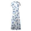 Women's Long Dress Maxi Dress Casual Dress Chiffon Dresses Swing Dress Color Casual Mature Outdoor Daily Date Ruffled Short Sleeve V-neck Dress