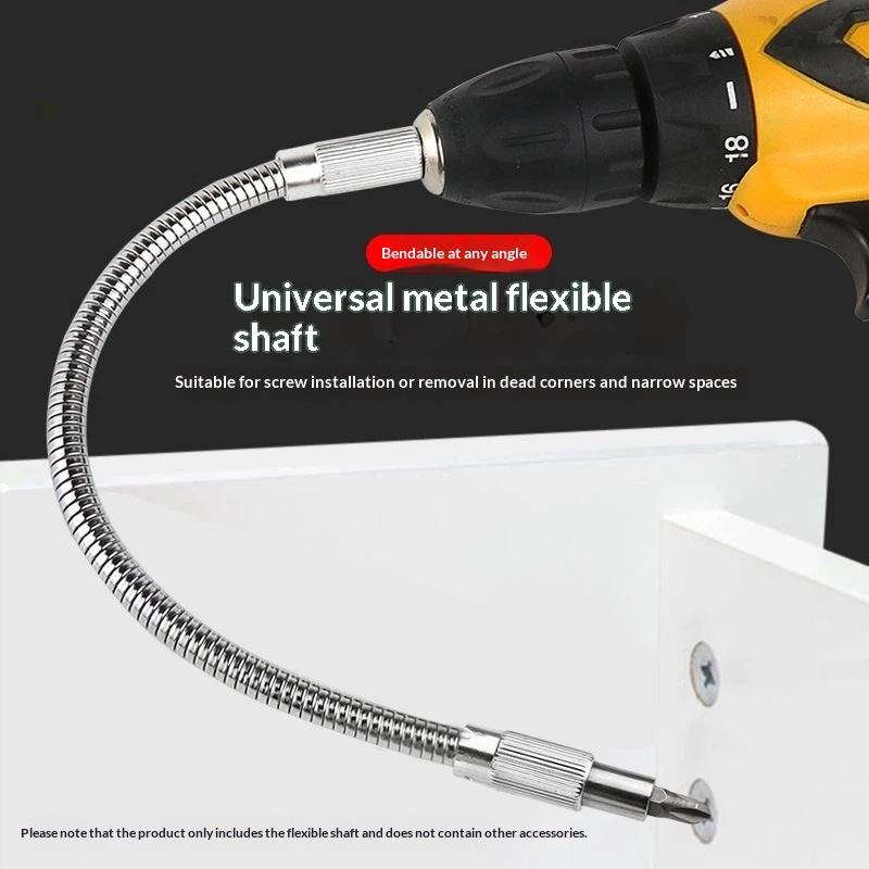 Portable Universal Flexible Shaft Bit Holder 200-300mm Extend Screwdriver Rod for Narrow Space Repair Work