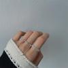 Su Chuang S925 Sterling Silver Adjustable Chain Finger Ring - Korean Dongdaemun Style Women's Fashion
