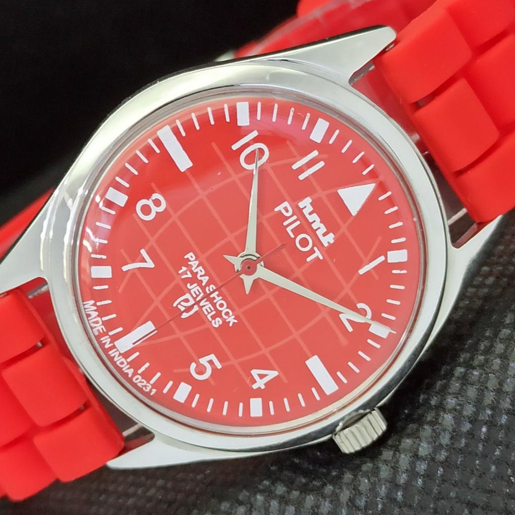 

USED HMT PILOT INDIAN MENS MECHANICAL WATCH a300423-1 Sku566b-a300423