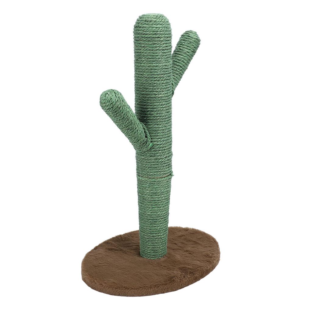 Cat Scratching Post Furniture Protection Stable Base Sisal Pine Wood Cactus Scratcher Tree for