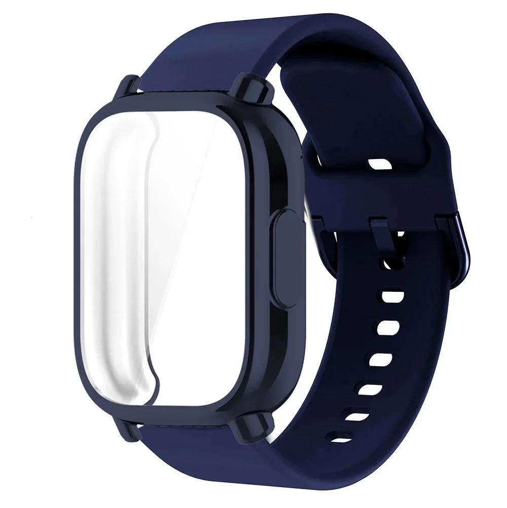 Protector Case+Silicone Strap For Xiaomi Redmi Watch 5 active/5 Lite Full Cover Screen TPU Soft Shell and Breathable Sport Bands