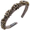 Elegant Embroidery Headband for Female Rhinestones Flower Hairband Wedding Hairhoop Nonslip Hairband Hair Decors