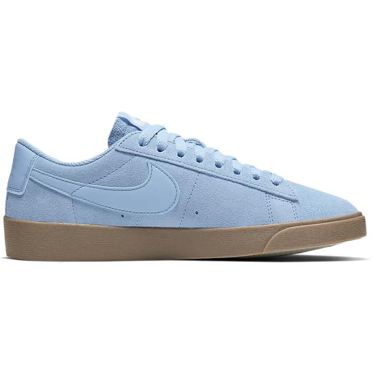 New Nike Blazer Low Sd 'Light Bluegray Brown' Women's AV9373-401