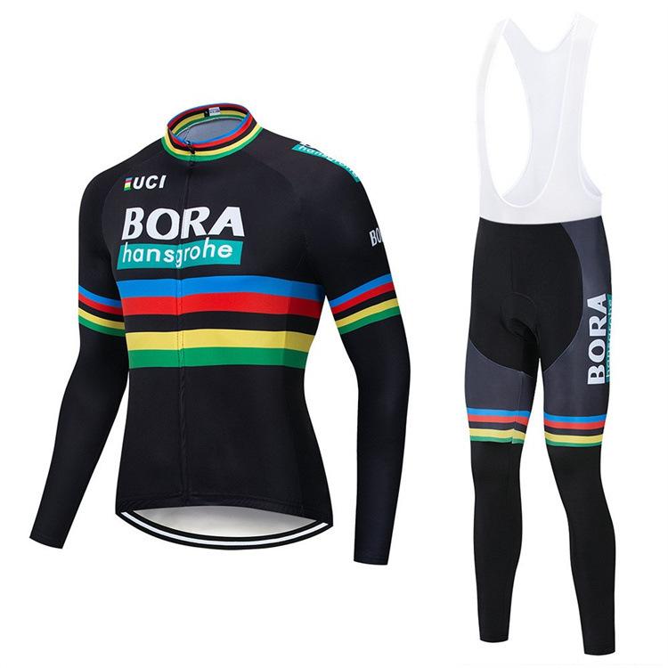 Cross-border bestseller: Spring and Autumn New Long Sleeve Long Pants, UV Protection Bicycle Sports Outdoor Cycling Wear Set Customization