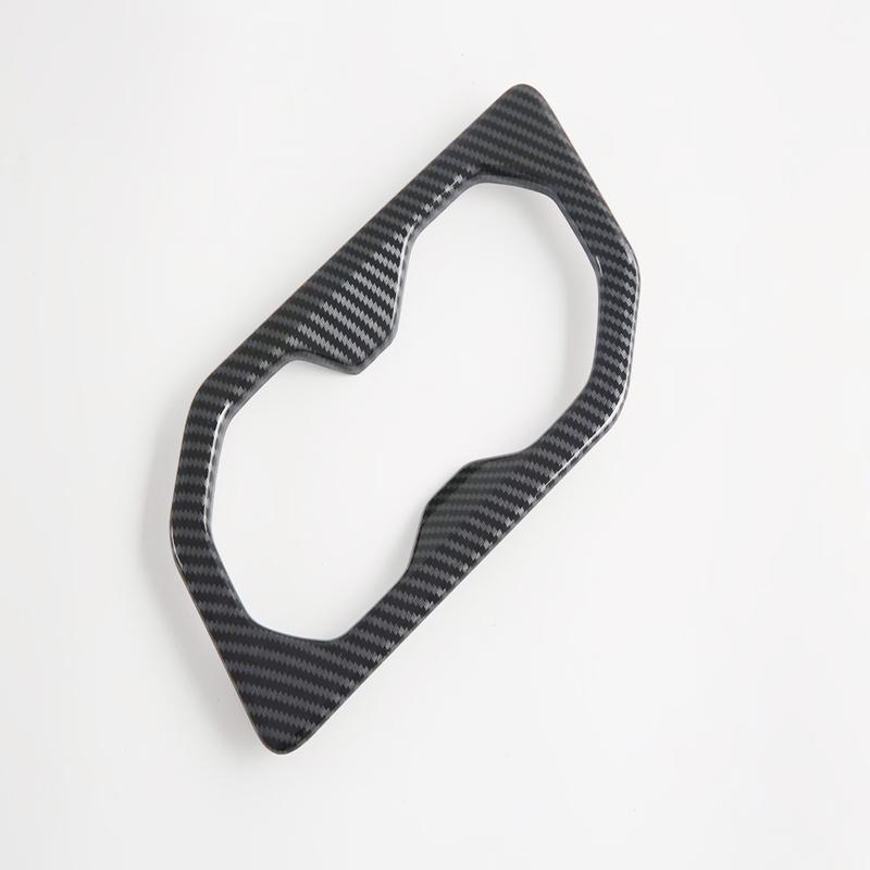 For MG S5 MG ES5 2025 2026+ ABS Carbon Fiber Rear Water Cup Holder Cover Trim Rear Water Cup Coffee Frame Interior Accessories