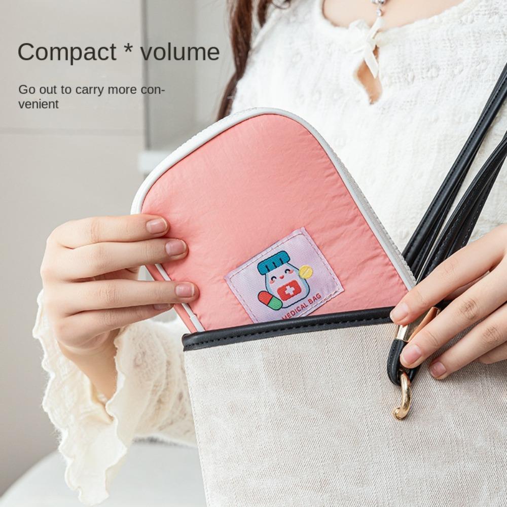 Tragbare Medizintasche Mini Erste-Hilfe-Tasche Nylon Wasserdicht Medizinische Notfalltaschen Outdoor Reise Medikamenten-Pillen-Aufbewahrungstasche
