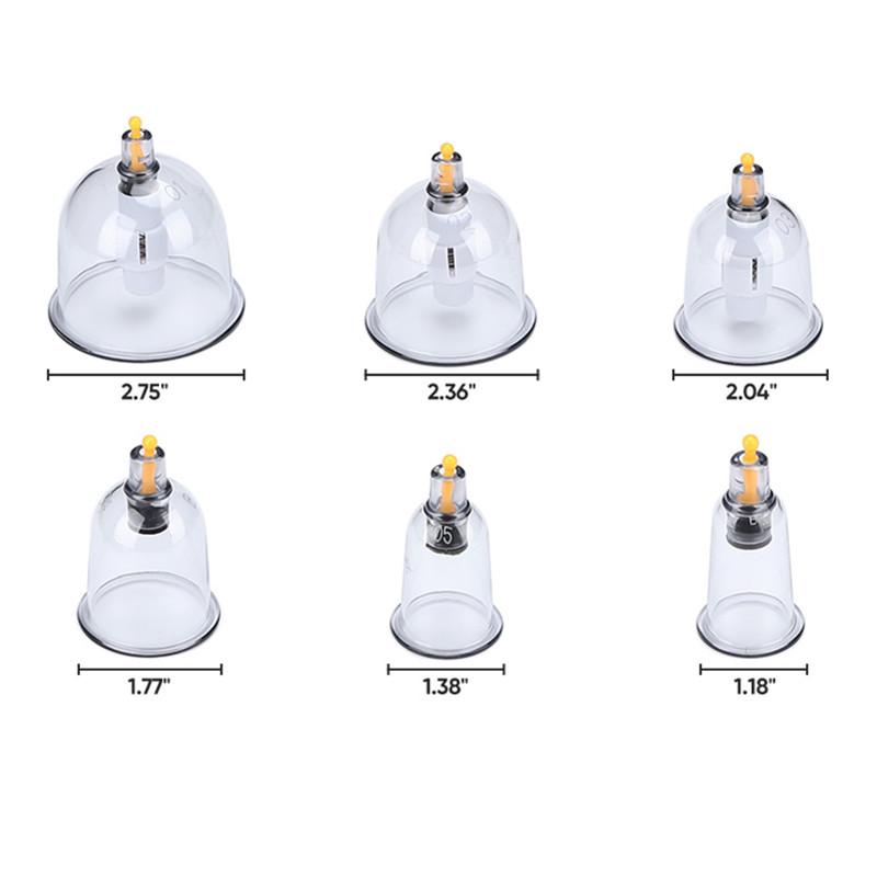 Cupping Set Professional Chinese Acupoint Cupping Therapy Sets Suction Hijama Cupping Set with Vacuum Magnetic Pump Cellulite Cupping Massage Kit