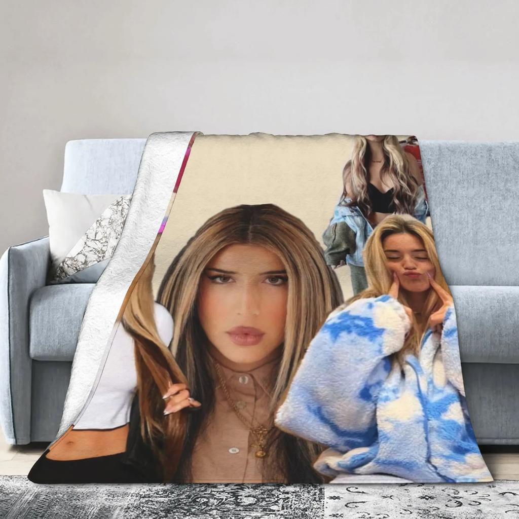 LLolas ndigos Spanish Singer Super Warm Plush Throw Blanket for Boy Girl Fluffy Flannel Sofa Bedspread Cover
