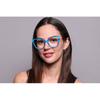 Full Rim Oversized Blue Smartbuy Collection Heike Hg60040 C3 Fashion Women Eyeglasses