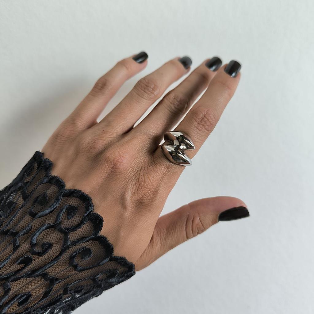 Silver Ring Without Stones, Product Weight 4.75 G (2185987)