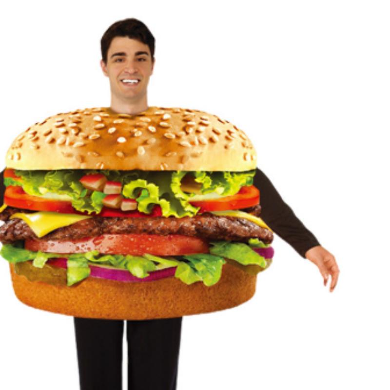 Hamburger Stage Role Playing Costume Cosplay Makeup Ball Party Performance Hamburger Costume