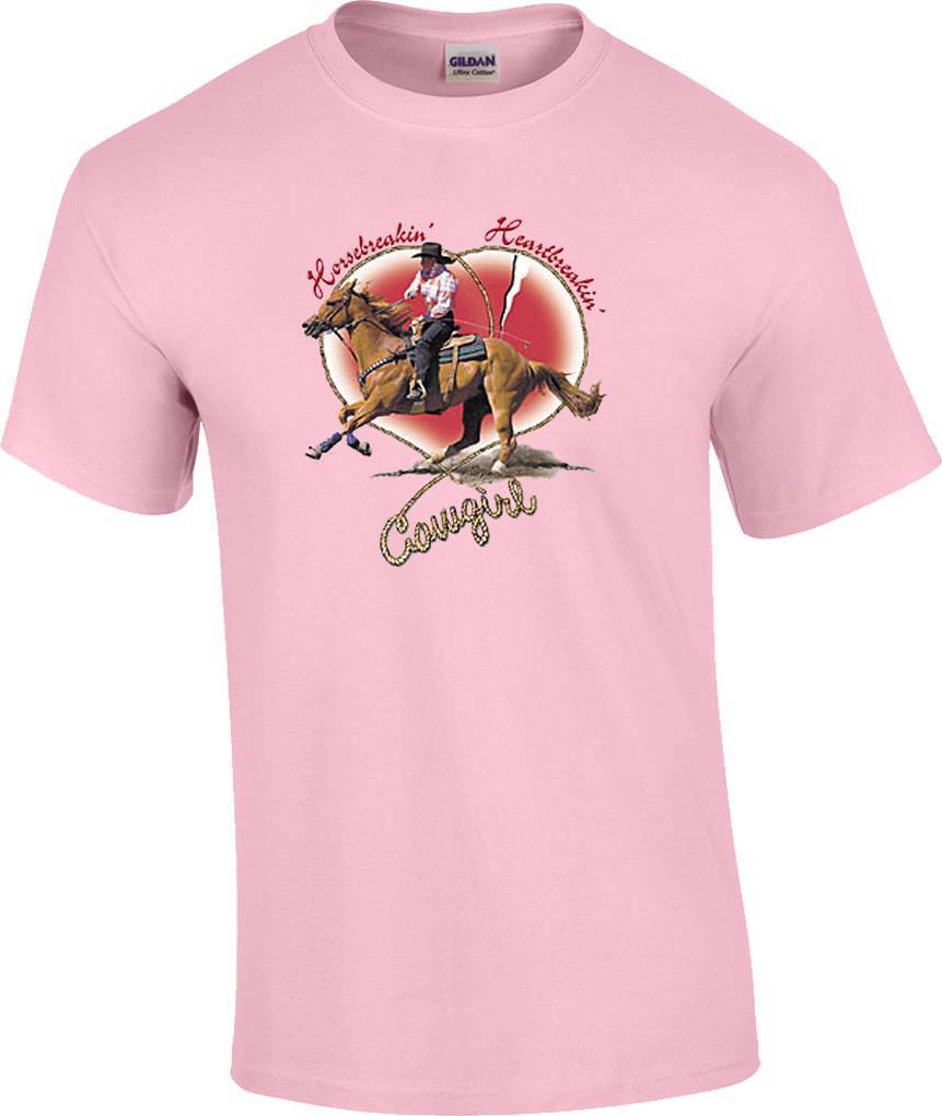 Horse Breakin  Heart Breakin  Cowgirl Horse T-Shirt XXXL