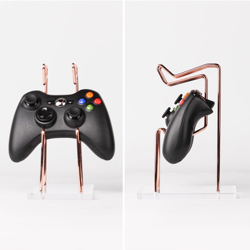 Baskiss Game Controller Bureauopslag Compatibel met Switch Xbox Hoogte Eenvoudige Acryl Stalen Standaard, Rek, PS5, PS4, 2, Series, 2-Niveaus Verstelbaar,