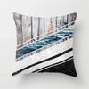 Farmhouse Home Decor Sofa Pillow Creative Wood Grain Marble Pillowcase Fashion Geometric Cushion Cover 40x40cm  50x50