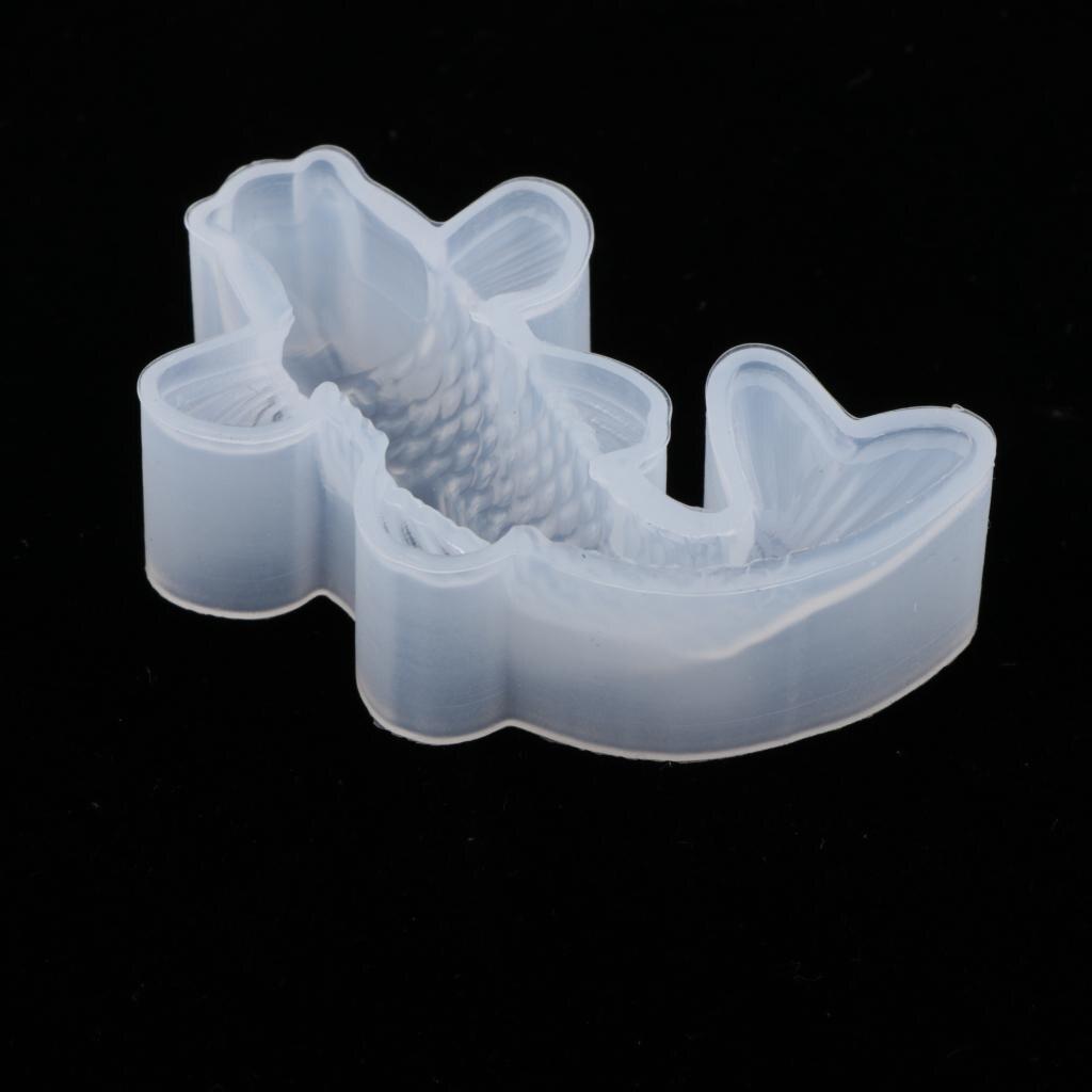 3D Koi Fisch Silikon Ornamente Form handgemachte Harz Gussform DIY für Harz