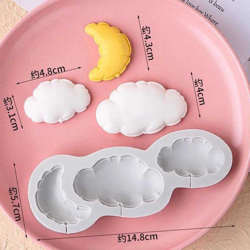 Heart Star Cloud Balloon Lollipop Silicone Mold Fondant Cake Decorating Tool Sugarcraft Chocolate Resin Clay Candle Mold Bakewar