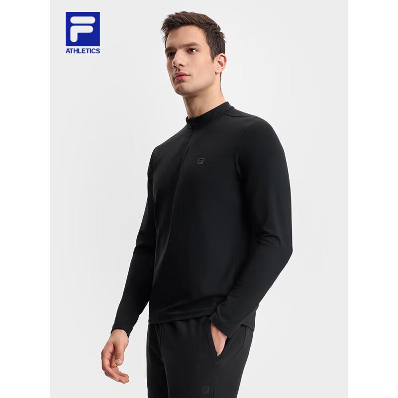 FILA Men s Athletic Knit Half-Zip Long Sleeve Top M