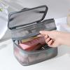 Double Layer Mesh Makeup Bag, Wash Bag, Women's Portable New Large Capacity Storage Bag, Cosmetics Storage Bag